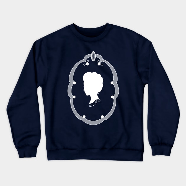 Lady cameo white Crewneck Sweatshirt by yoyoartis